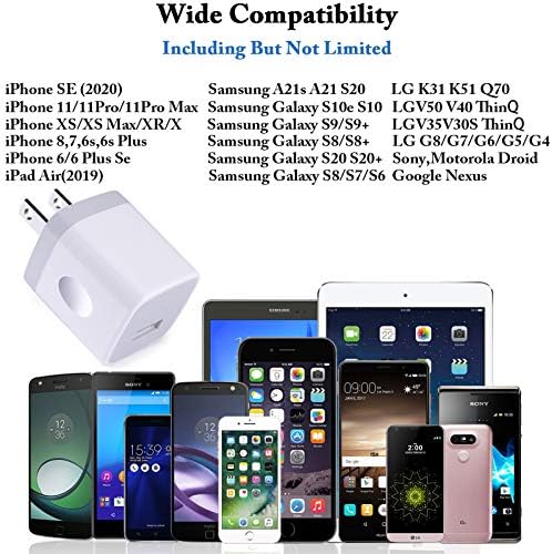 Uor Me USB Wall Charger 10 Pack – High-Speed 1 A 5 V Power Adapter Cube for i Phone, Samsung & Google Pixel – Versatile Travel-Friendly Design for Home & Office Charging – Durable & Compact Solution for All Your Device Needs