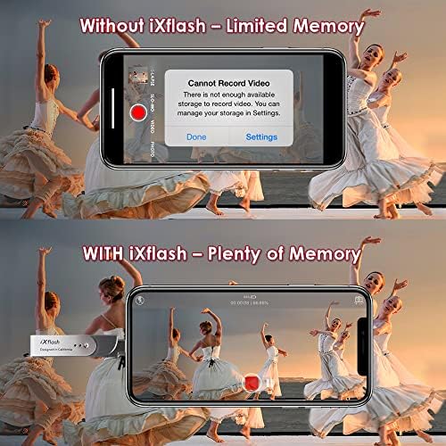 256 GB i Xflash USB Type C & Lightning Photo Backup Stick – Apple MFi Certified Storage Solution for i Phone & i Pad – Effortless Photo and File Transfer with High-Speed Performance – Ultimate Dual Compatibility for Travelers and Photographers