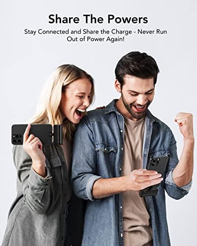 VRURC Mini Portable Charger Duo – Compact 3500 m Ah Power Bank Set with Built-in Cable for i Phone 14/13/12/11/X/8/7/Pro/Max & Air Pods Pro – Lightweight, Sleek Black Design for Effortless On-the-Go Charging & Enhanced Compatibility
