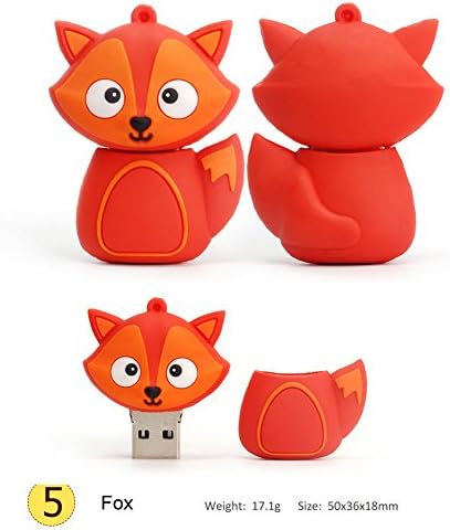 LEIZHAN 16 GB Fruit-Shaped USB Flash Drive Set – Adorable Pineapple, Carrot, Banana, and Strawberry Designs for Fun Data Storage – Perfect Gift for Students and Professionals – 64 GB Total Capacity with Enhanced USB 2.0 Compatibility – Lightweight and Durable Memory Sticks for Easy File Transfer and Backup