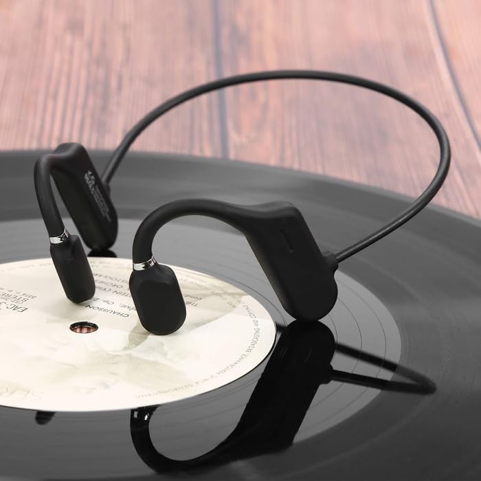 Revolutionary Open-Ear Bone Conduction Headphones with Bluetooth 5.3 – Lightweight Ergonomic Design for Ultimate Comfort, IP56 Waterproof for Active Lifestyles, Touch Control for Seamless Audio Navigation, Perfect Wireless Solution for Athletes and Outdoor Adventurers