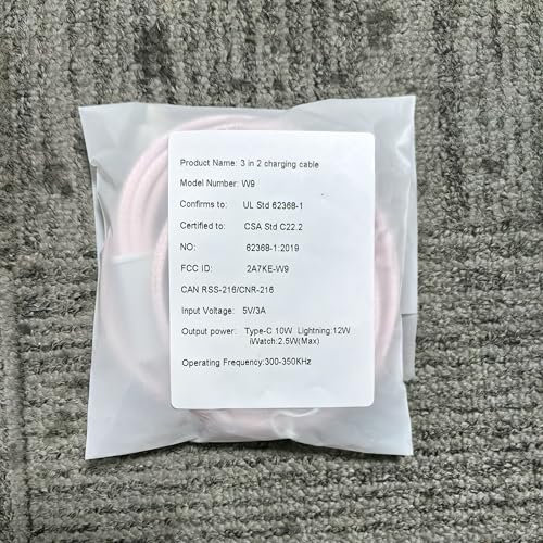 Ultimate 3-in-2 USB C Fast Charging Cable for Apple Watch & i Phone | 4 FT Multi-Device Charger for Apple Watch Ultra/Series 10-3 & i Phone 16-12, Galaxy S25 | Streamlined Power Delivery & Clutter-Free Solution for Busy Lifestyles