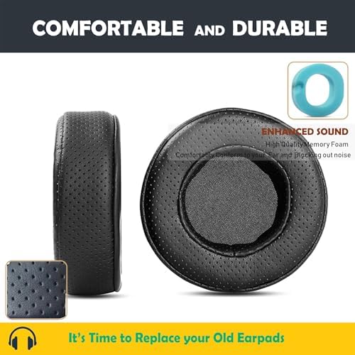 Ultimate Comfort Earpads for JBL Synchros E50 BT Wireless Headphones – Premium Memory Foam Cushions with Breathable Protein Leather for Superior Sound Isolation and Long-Lasting Durability