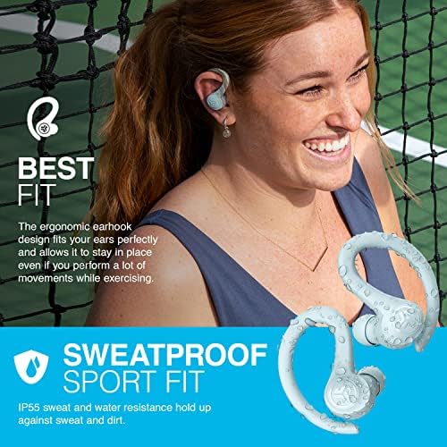 JLab Go Sport+ Wireless Workout Earbuds – Unrivaled 35+ Hour Bluetooth Battery Life, C3 Clear Calling Technology for Distinct Conversations, and Secure Earhook Design for Unyielding Stability During Workouts – Elevate Your Sound Experience with 3 Adjustable EQ Settings and Broad Device Compatibility in Sleek Graphite Finish