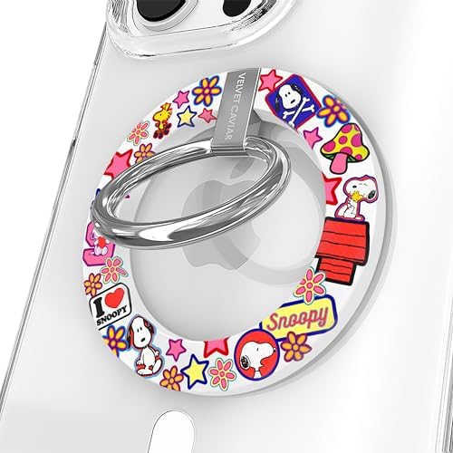 Transform Your i Phone 16, 15, 14, 13, 12 with VELVET CAVIAR’s Amethyst Purple Leopard Mag Safe-Compatible Grip – Stylish Magnetic Ring Holder & Adjustable Stand for Effortless Hands-Free Viewing, Secure Texting, and Enhanced Usability – Elevate Your Mobile Experience with Durable, Lightweight, and Customizable Accessory
