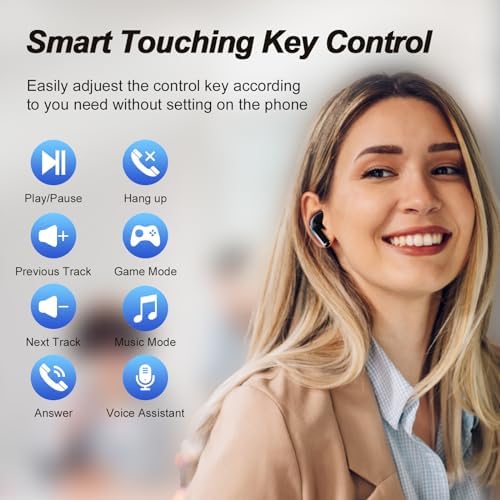 Bluetooth 5.3 Wireless Earbuds with IPX5 Waterproof Feature and Noise Cancelling Mic – Lightweight Earphones with Convenient Wireless Charging Case for Uninterrupted Sound Quality and Comfort During Workouts and Calls