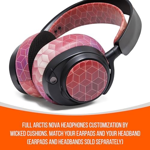 Revamp Your Sound with Wicked Cushions Red Speaker Plates for Arctis Nova Headsets | Ultimate Compatibility for Pro Wireless, Pro Wired, Nova 7, 7 X, and 7 P Models | Enhance Style and Audio Quality Seamlessly | Experience Unmatched Comfort and Effortless Installation | Upgrade to Superior Performance Today