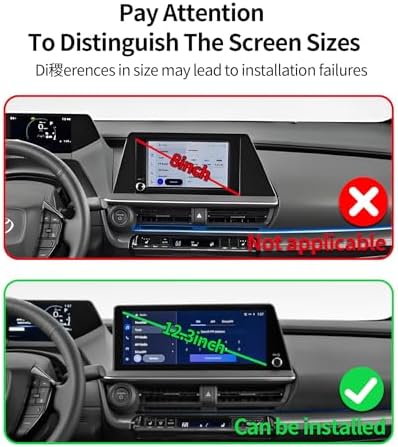 Wireless Charging car Phone Holder for Toyota Prius 2023-2025 Accessories 12.3 inch Screen Fixed Clip,360° Rotation car Phone Mount Compatible with MagSafe – Enhanced Compatibility and Speed