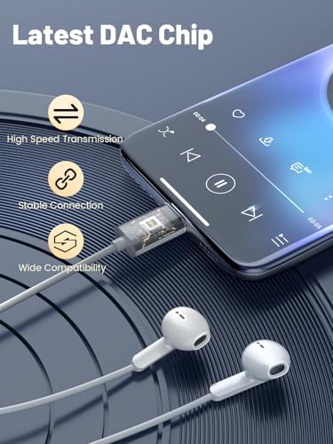 Elevate Your Audio Experience with LCdaymini USB C Earbuds – Premium Wired Headphones for i Phone 16, i Phone 15 Pro Max, Samsung Galaxy S25/S24/S23 Ultra & Google Pixel 9/8 – Immerse in High-Fidelity Sound, Enjoy Effortless Call Management with In-Line Microphone, Convenient Volume Control, and Ultra-Lightweight Design for All-Day Listening Comfort
