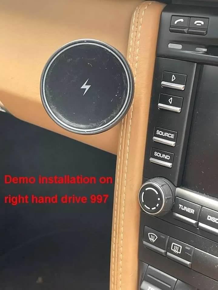 Glove Box Phone Mount Charger for MagSafe for Porsche 997 911 Left Hand Drive Model LHD – Enhanced Compatibility and Speed