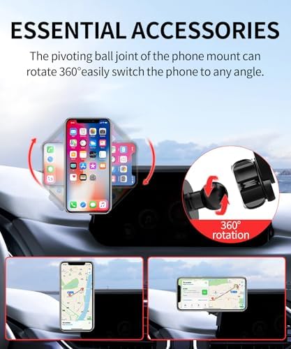 Maser Weller 10.25-Inch Car Phone Holder for Mazda CX-5 (2021-2025) – 360° Rotating Magnetic Cradle, Air Vent Safe Mount, Premium Stability, Hands-Free Navigation, Seamless Integration with Mag Safe Technology, Enhance Your Driving Experience and Stay Connected