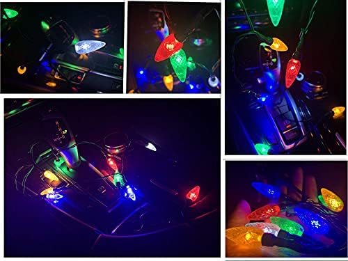 YAGE Tale LED Christmas Light Phone Charger Cord – 50 Inch USB Cable with 10 Multicolor LED Bulbs for i Phone Compatibility – Fast Charging and Festive Decor for Holiday Joy – Perfect Holiday Accessory for Students and Travelers