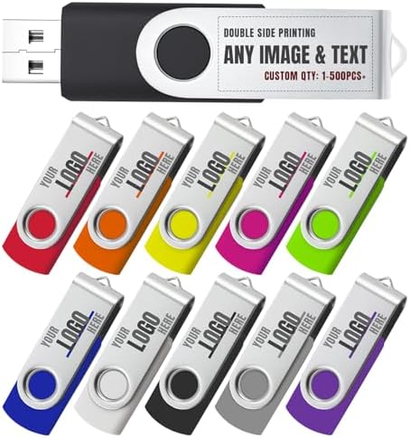 Maximize Your Storage Potential with the JBOS 10-Pack of 4 GB USB Flash Drives – Durable Swivel Design, Enhanced USB 2.0 Compatibility, Ideal for Documents & Multimedia, Sleek Black Finish with Label Sheets for Organization, Perfect for Students and Professionals