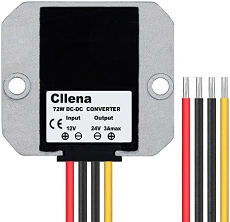 Cllena Advanced Waterproof DC/DC Voltage Boost Converter – Elevate 12 V to 24 V, 10 A, 240 W Power Regulator for Reliable Performance in Any Environment (Input Voltage 10 V-16 V)