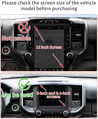 Dodge RAM 1500/2500/3500 Car Phone Holder: 360° Rotating Mag Safe-Compatible Mount for Seamless Navigation, Non-Damaging Install, Air Vent Safe Cell Phone Cradle for 2019-2024 Models