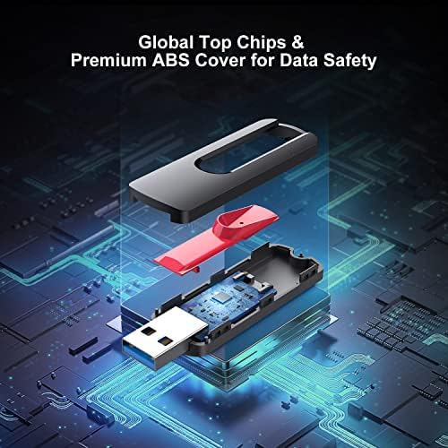 RAOYI 5-Pack 64 GB USB Flash Drives – High-Speed USB 2.0 Memory Sticks for Effortless Data Transfer and Storage – Portable Thumb Drives for PC and Laptop – Ideal for Organizing Photos, Documents, and Videos – Multi-Pack Convenience for Home and Office Use