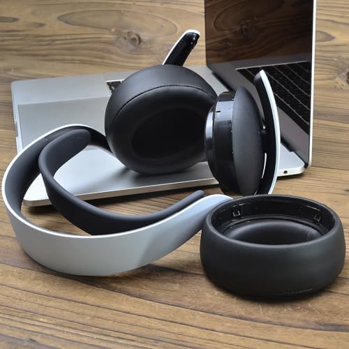 Transform Your Gaming Experience with Adhiper Premium Ear Cushions for Sony Play Station Pulse Elite Wireless Headset – High-Density Memory Foam & Luxurious Protein Leather Earpads for Ultimate Comfort, Superior Noise Isolation, and Long-lasting Durability Perfect for PS5 Gamers