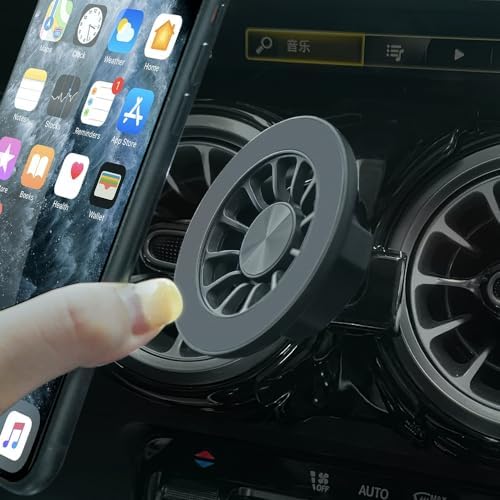 BEERTE Premium Magnetic Car Phone Mount for Mercedes Benz GLB Class (2020-2025) – Ultra-Strong 20 Magnet Holder for i Phone 15/14/13/12 Mag Safe – Effortless Air Vent Installation for Safe Navigation & Hands-Free Use – Stylish Automotive Accessory for Enhanced Driving Safety