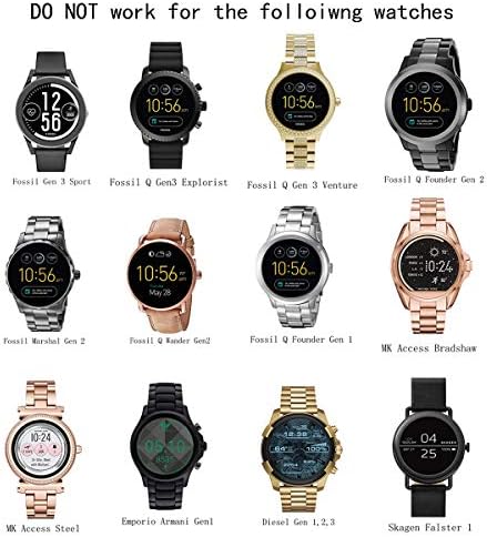 Smartwatch Charging Dock for Fossil Gen 6/5/5 E/4 & MK MKGO Runway – 5 Ft Cable, Enhanced Speed & Elegant Design for Effortless Accessory Experience