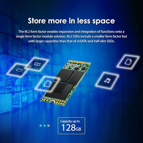 Revitalize Your PC Performance with the Transcend 32 GB MTS400 S M.2 2242 SATA III SSD – High-Speed Internal Solid State Drive Featuring DRAM Cache & MLC Technology for Lightning-Fast Access, Compact Compatibility, and Enhanced Reliability for Laptops and Desktops