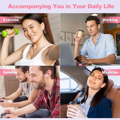 Premium USB C Earbuds for i Phone 16 & Samsung Galaxy Series – High-Fidelity Noise Cancelling Wired Headphones with Built-in Mic for Pixel 9 & One Plus 12 – Sleek Black Design for Ultimate Comfort and Clarity – Perfect for Music & Calls