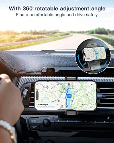 Revolutionize Your Drive with the 4 Weetla Wireless Car Charger – Effortless Auto-Alignment & 360° Adjustable Air Vent Mount for i Phone 15/14/13/12/11/Pro Max and Android Devices – Ultimate Fast Charging Convenience in Sleek Gray Design