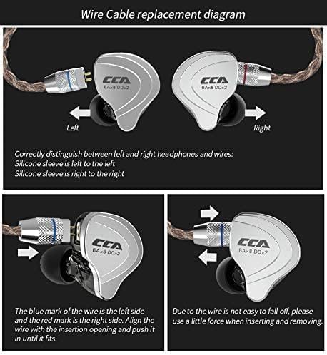 Experience Unmatched Audio Clarity with CCA C10 In-Ear Monitor Headphones – 10 Hybrid Drivers for Hi-Fi Sound, Noise-Isolating Comfort, and Detachable Cable for Musicians and Audiophiles – Perfect for Studio Recording and Live Performances