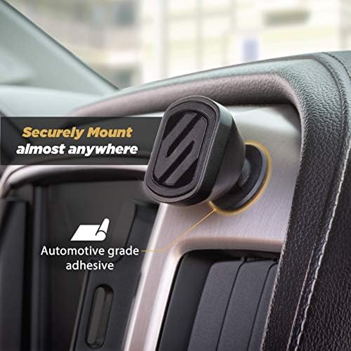 Scosche Magic Mount Select Dual Pack – Premium Magnetic Car Phone Holder for i Phone & Android – Secure 360° Adjustable Mount for Hands-Free Driving – Ideal for Dash & Window Use – Durable Design for Enhanced Compatibility & Safety