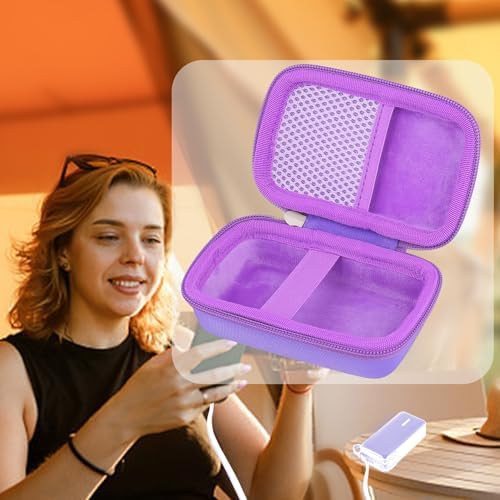 Khanka Durable Hard Case for Anker 3-in-1 USB C Power Bank, 10,000 m Ah Charger Block – Stylish Purple Protection for Portable Charging On-the-Go, Lightweight and Shockproof Accessory for Maximum Durability and Enhanced Safety