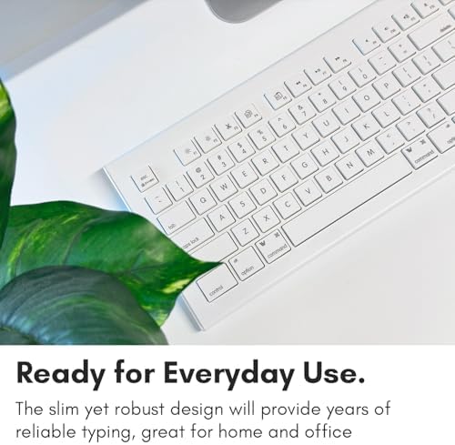 Upgrade Your Typing Experience with the Macally Full Size USB Wired Keyboard – Seamlessly Compatible with Mac and PC, Featuring 15 Essential Shortcut Keys for Effortless Navigation and Enhanced Productivity, Perfect for Macbook Pro, Air, i Mac and More – Plug & Play Convenience for Hassle-Free Setup and Long-Lasting Durability