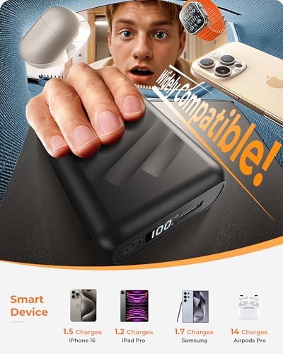 High-Capacity 20000 m Ah 7.4 V Heated Vest Battery Pack with LED Display and Dual DC Adapter Compatibility for ORORO & Venustas – Ultimate Power Solution for Heated Clothing, Ideal for Travel and Outdoor Use, Safe and Reliable Performance