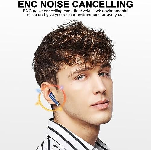 Ultimate Freedom: 2024 Bluetooth V5.4 Noise Cancelling Wireless Earbuds with IP7 Waterproofing, 40-Hour Battery Life, Dual LED Display, and Enhanced Call Clarity for Android/i OS – Chic Green Design for Active Lifestyle