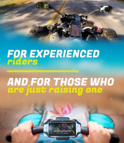 Ultimate Metal Smartphone Bike & Motorcycle Holder – Unbreakable Handlebar Mount for i Phone 16 Pro Max & Galaxy S25 – Secure, Durable, and Versatile Cell Phone Cradle for Safe Navigation on Bikes, Scooters, and Motorcycles – 360-Degree Rotation for Optimal Viewing – Enhanced Grip Technology for Ultimate Stability and Safety