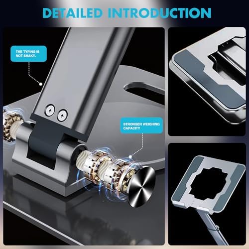 Guazi V 360° Flexible Tablet Stand – Ergonomic, Foldable Holder for i Pad (10.2-12.9”), Smartphones (4-13”) – Anti-Slip Desktop Mount for Enhanced Comfort in Work, Cooking, Gaming & Reading – Perfectly Portable with Universal Compatibility
