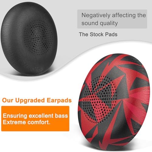 Premium SOULWIT Replacement Earpads for Jabra Evolve2 65 & 40 – Ultra-Comfort Protein Leather Cushions for Enhanced Sound Isolation and Longevity – Effortless Installation in Sleek Black Finish – Perfect On-Ear Headset Upgrade for Extended Listening and Productivity
