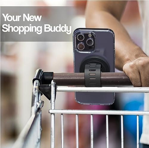 Elevate Your Fitness Routine with the ENCASED Grip-X Magnetic Bar Mount – Premium Mag Safe-Compatible Phone Holder for i Phone 13, 14, 15, and 16 Series – Perfect for Gym, Home Workouts, and Stroller Use – Secure, Hands-Free Access for Music and Fitness Apps – Durable Design for Active Lifestyles