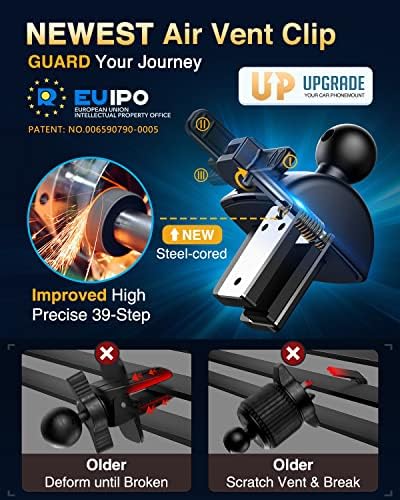 VANMASS Pro Universal Car Phone Mount with 2025 Super Suction Cup – Ultimate Cell Phone Holder for Safe Driving, Compatible with i Phone 16 Pro Max, 15, 14, 13 & Samsung Android Devices – Easy Installation, 360-Degree Rotation, and Enhanced Stability for Windshield, Dashboard, and Vent Use