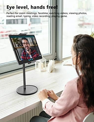 Ergonomic Aluminum Tablet Stand for i Pad Pro, Mini, Air & Surface Pro – Adjustable Multi-Angle Holder for 4.7” to 13” Screens – Lightweight & Portable Dock for Enhanced Comfort and Productivity
