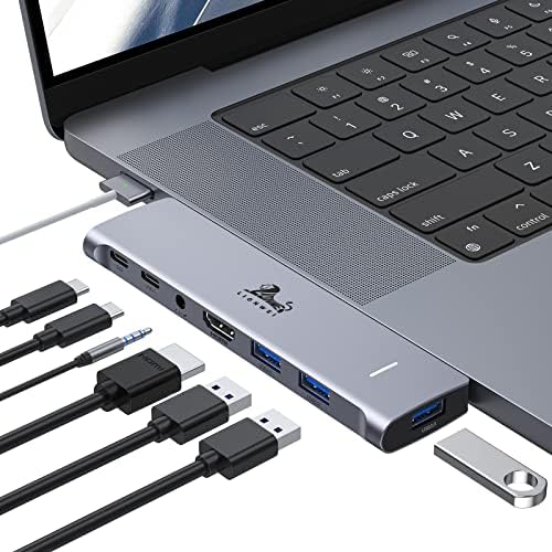 Revolutionize Your Workspace with the Ultimate 13-in-1 USB C Docking Station – Dual Monitor Multiport Adapter for Seamless Triple Display, Featuring 2 HDMI, Display Port, 8 USB Ports, Gigabit Ethernet, and Audio Output – Perfect for Mac Book, Dell, HP, Lenovo Think Pad, and Surface – Unmatched Performance and Connectivity for Enhanced Productivity