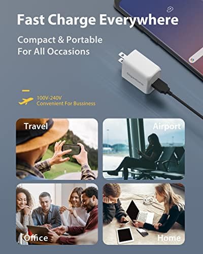 Efficient Dual 18 W USB Charger 2-Pack with Qualcomm QC 3.0 Technology – Fast Charging Block for i Phone, i Pad, LG, HTC, Nexus & Qi Devices – Compact, Reliable & Safe Power Solution for Home or Travel