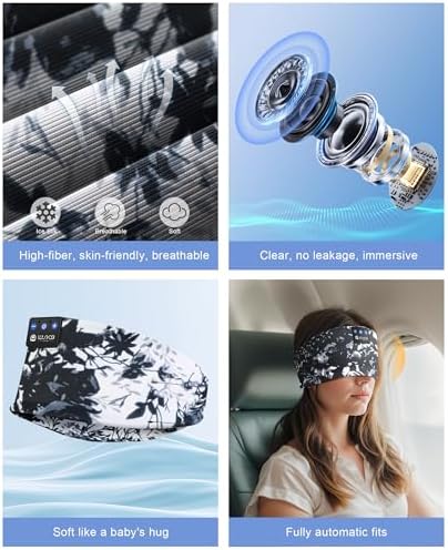 Ultimate Bluetooth 5.4 Sleep Headband Headphones – Designed for Side Sleepers, Unmatched Comfort for Active Lifestyles, Superior Sound Quality, Ergonomic Fit for Enhanced Relaxation, Ideal Tech Gift for Music and Podcast Enthusiasts