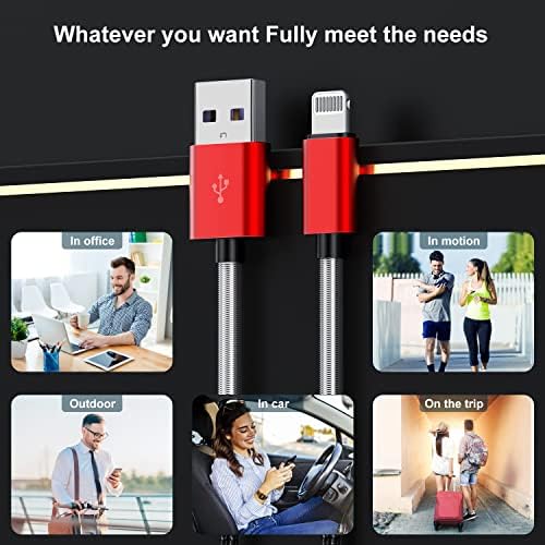 10-Foot Apple MFi Certified USB C to Lightning Charging Cable – Dual Pack High-Speed i Phone Charger for 14/13/12 Series and i Pad – Durable Long Charging Cord for Ultimate Convenience and Flexibility