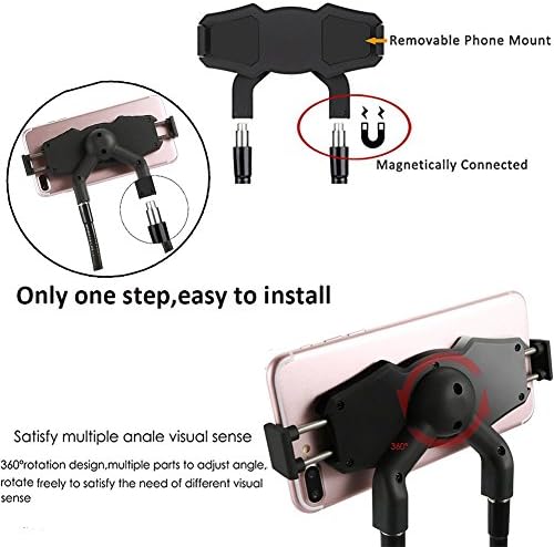 Revolutionary Adjustable Gooseneck Phone Holder – Versatile 360-Degree Multi-Angle Stand for Effortless Hands-Free Use of Smartphones, Tablets, and E-Readers – Ideal for Streaming, Video Calls, and Reading Anytime – Lightweight and Portable Design for Ultimate Convenience – Universal Compatibility with i Phone, Samsung, i Pad, Kindle, and More – Enhance Your Productivity and Comfort Across All Settings