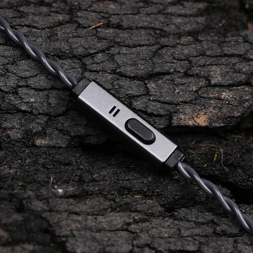 Elevate Your Sound Quality with Tripowin Grace Silver-Plated OFC Detachable Earphone Cable – Tangle-Free 0.78 mm 2-Pin & MMCX Compatibility, Built-in Microphone for Effortless Smart Controls, Ideal for Discerning Audiophiles and Music Enthusiasts