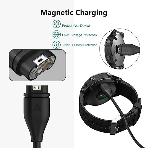 Garmin Smart Watch Fast Wall Charger – Ultra-Fast USB Charging Cable for Fenix 7, Vivoactive 4, Instinct 2, and Venu Series – Compact & Durable Accessory for Active Lifestyles, Ensuring Continuous Power and Enhanced Compatibility