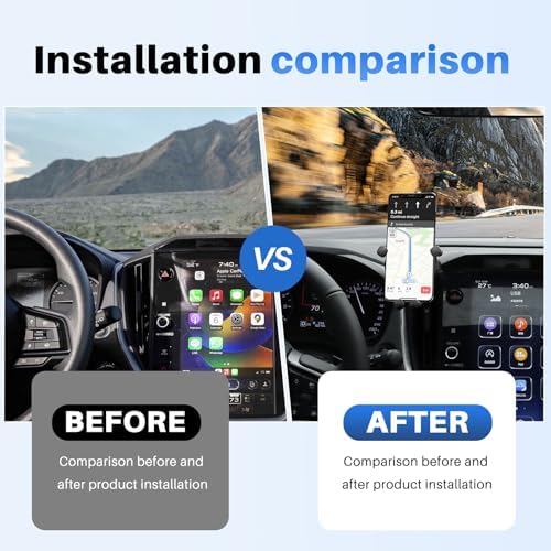 KUNGKIC Premium Rotating Smartphone Mount for 2023-2025 Subaru Crosstrek | Universal Car Cradle for 3.5-5.5 Inch Devices | Stylish Aluminum Design for Enhanced Interior | Hands-Free Navigation and Calls Made Easy | Quick Installation with Superior Grip Stability