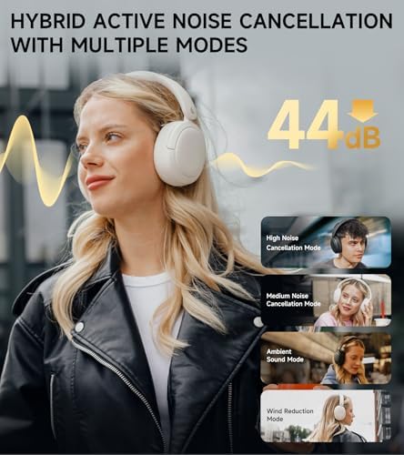 Edifier W800 BT Pro Wireless Over-Ear Headphones – Premium Hi-Res Audio with Advanced Hybrid Active Noise Cancellation, AI-Driven Call Clarity, 45-Hour Battery Life, Quick Charge Capability, and Compact Foldable Design – Enhanced Bluetooth 5.4 Connectivity for Superior Sound Experience in Elegant Classic Black