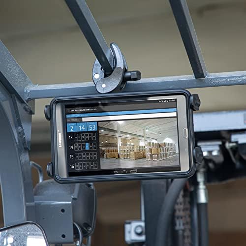 Versatile ARKON Tablet Holder with Heavy-Duty Clamp – Corrosion-Resistant Mount for i Pad & Samsung Devices | Customizable Height & Angle Adjustment | Secure Locking Feature for Ultimate Stability | Universal Compatibility for All Tablet Models | Ideal for Professional Use, Video Conferencing & Leisure Activities