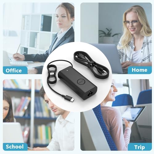 Ultra-Fast 100 W USB-C Charger for Dell Precision & Latitude Laptops – Reliable Power Supply with Enhanced Compatibility and Safety Features for Busy Professionals on the Move