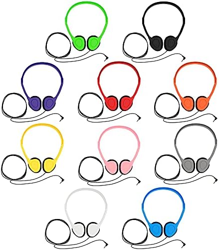 Maeline 20-Pack On-Ear Headphones with 3.5 mm Plug – Premium Bulk Audio Solution for Schools and Offices – Adjustable Fit, Durable Design, and Reliable Sound Performance for Kids and Professionals